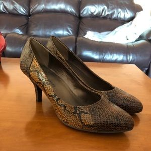 Nygard snakeskin heels